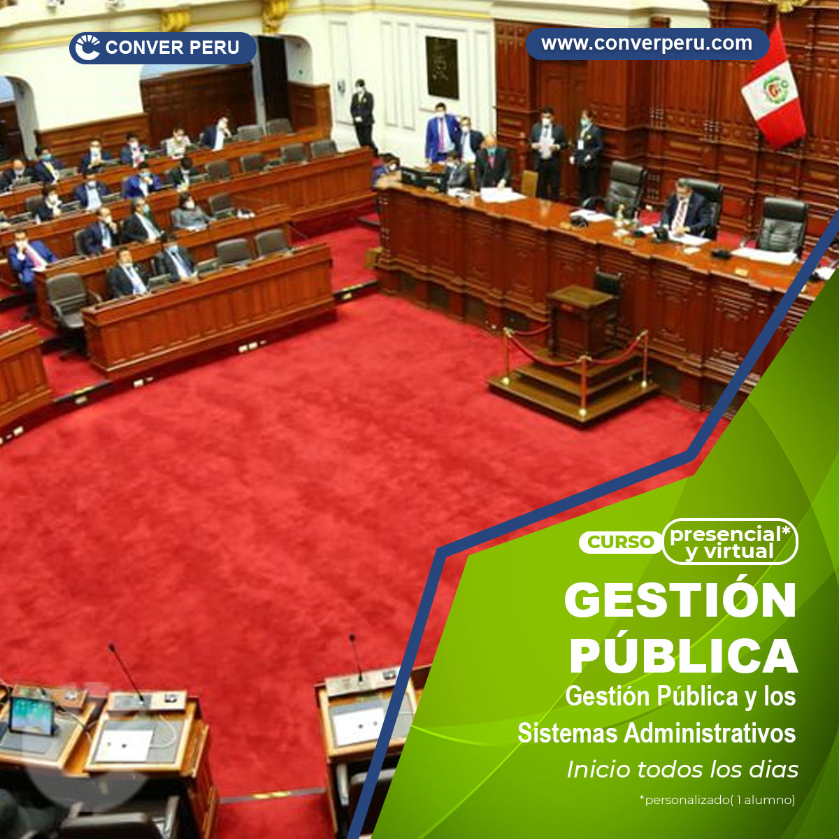 Dirigido a toda autoridad del sector público como : gobernadores, alcaldes, funcionarios, regidores y personal del gobierno central, regional y local para un excelente desempeño laboral
								</br>COSTO: S/.180.00. </br>
								