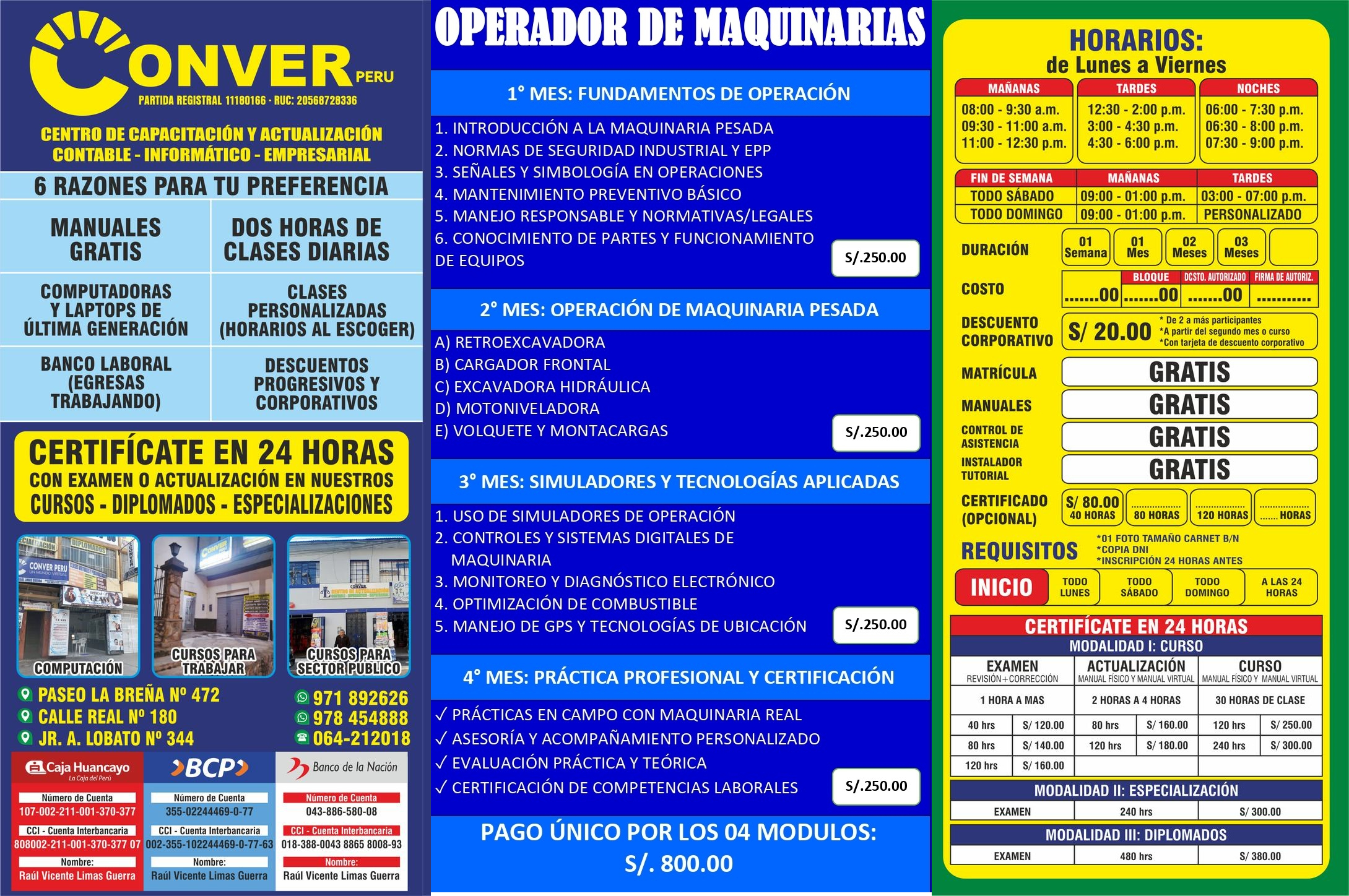 Operador de Maquinaria